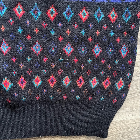 Vintage Cambridge Classics by Mervyn's Wool Blend Fair Isle Sweater Men's size L - Picture 7 of 9